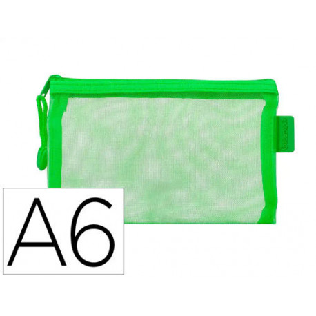 BOLSA ZIPPER BAG LIDERPAPEL POLIESTER TRANSPIRABLE MULTIUSOS DIN A6 VERDE PASTEL BOLSA ZIPPER BAG LIDERPAPEL POLIESTER TRANSPIRABLE MULTIUSOS DIN A6 VERDE PASTEL