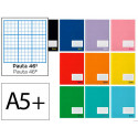 LIBRETA LIDERPAPEL SMART A5 PLUS 32 HOJAS 75 G/M2 RAYADO N46 COLORES SURTIDOS