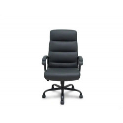 SILLA DE DIRECCION PYC OPTI545 RESPALDO FIJO BRAZOS FIJOS BASE METALICA SIMILPIEL NEGRO 1100X600X110