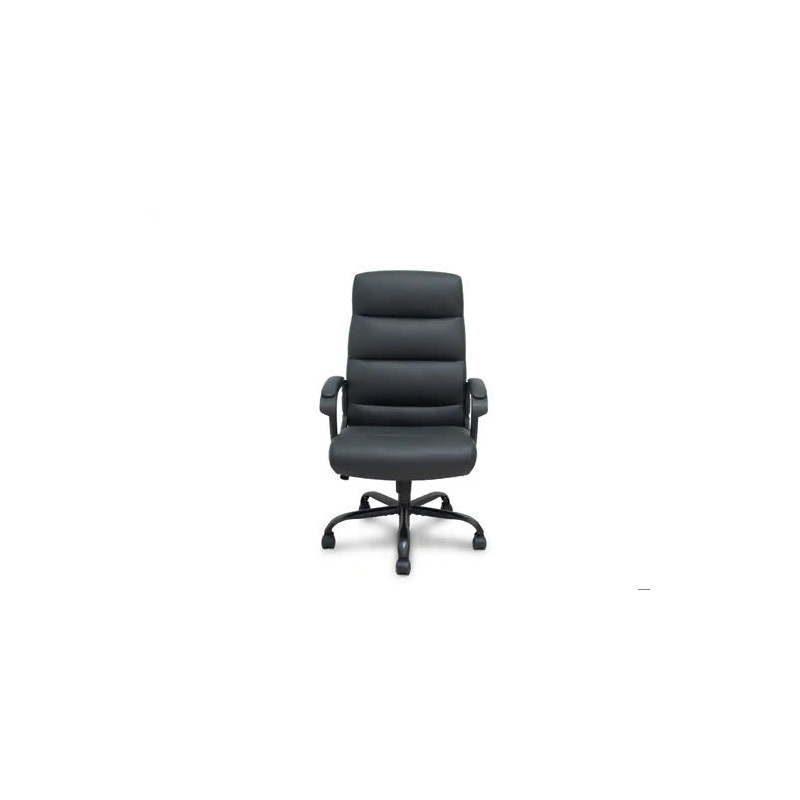 SILLA DE DIRECCION PYC OPTI545 RESPALDO FIJO BRAZOS FIJOS BASE METALICA SIMILPIEL NEGRO 1100X600X110