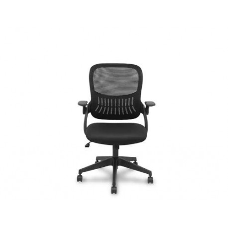 SILLA DE OFICINA PYC OPTI544 RESPALDO MALLA ASIENTO TELA NEGRO BRAZOS ABATIBLES MECANISMO BASCULANTE SILLA DE OFICINA PYC OPTI544 RESPALDO MALLA ASIENTO TELA NEGRO BRAZOS ABATIBLES MECANISMO BASCULANTE