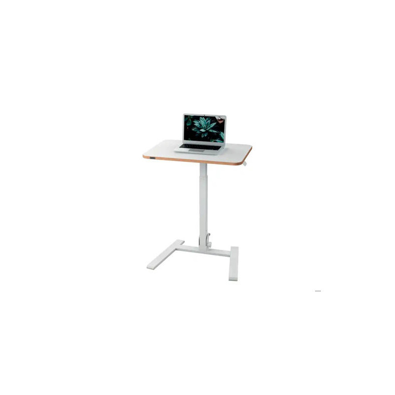 MESA LEITZ ERGO PEQUEÑA PLEGABLE REGULABLE EN ALTURA HASTA 109 CM COLOR BLANCO 460X740X650 MM