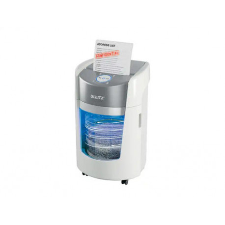 DESTRUCTORA DE DOCUMENTOS LEITZ OPTIMAX 350 SMALL OFFICE P5 CAPACIDAD CORTE 8 HOJAS DESTRUYE GRAPAS 