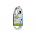 CABLE USB-C A USB-C Q-CONNECT PVC LONGITUD 1M BLANCO