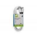 CABLE USB-C A USB-C Q-CONNECT PVC LONGITUD 2M BLANCO
