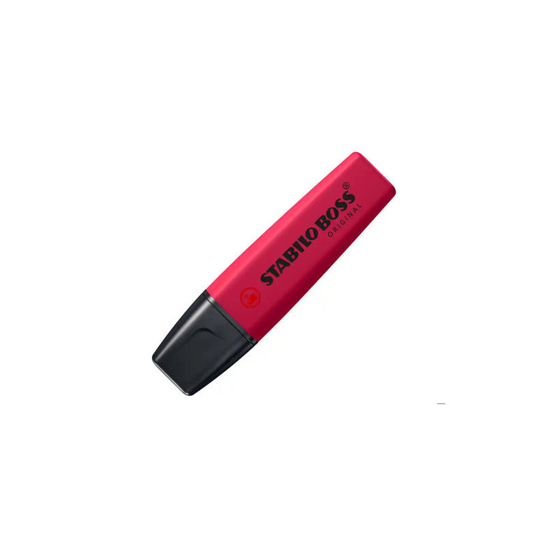 ROTULADOR STABILO BOSS FLUORESCENTE NATURE COLORS WILDFLOWER EDITION COLOR ROJO BORGOÑA