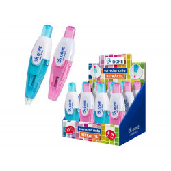 CINTA CORRECTORA DOHE RETRACTIL COLORES TRANSLUCIDOS 5 MM X 6 M