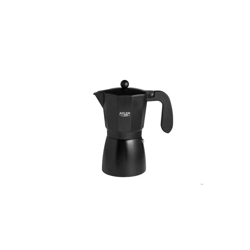 CAFETERA ITALIANA ADLER ESPRESSO 6 TAZAS 300ML VALIDO PARA VITROCERAMICA COCINA ELECTRICA Y FUEGO