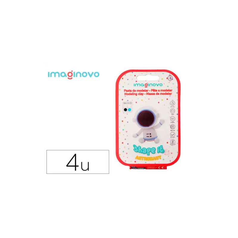 PASTA PARA MODELAR IMAGINOVO DE SECADO AL AIRE SET DE COLORES SURTIDOS CON INSTRUCCIONES ASTRONAUTA