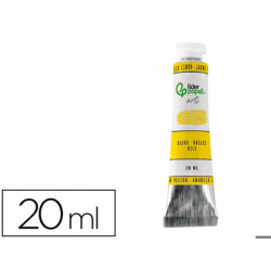 PINTURA AL OLEO LIDERPAPEL TUBO DE ALUMINIO DE 20 ML COLOR AMARILLO LIMON