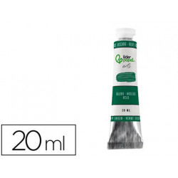 PINTURA AL OLEO LIDERPAPEL TUBO DE ALUMINIO DE 20 ML COLOR VERDE OSCURO