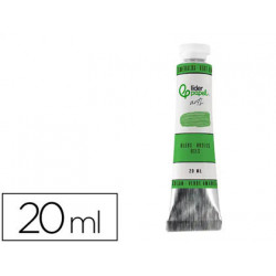 PINTURA AL OLEO LIDERPAPEL TUBO DE ALUMINIO DE 20 ML COLOR VERDE ESMERALDA