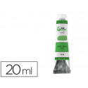 PINTURA AL OLEO LIDERPAPEL TUBO DE ALUMINIO DE 20 ML COLOR VERDE ESMERALDA