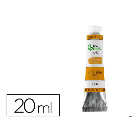 PINTURA AL OLEO LIDERPAPEL TUBO DE ALUMINIO DE 20 ML COLOR OCRE AMARILLO