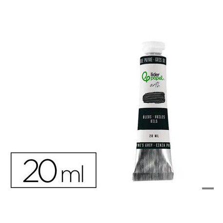 PINTURA AL OLEO LIDERPAPEL TUBO DE ALUMINIO DE 20 ML COLOR GRIS DE PAYNE