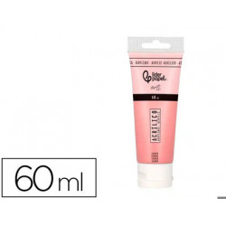 PINTURA ACRILICA LIDERPAPEL TUBO DE PLASTICO DE 60 ML COLOR SALMON