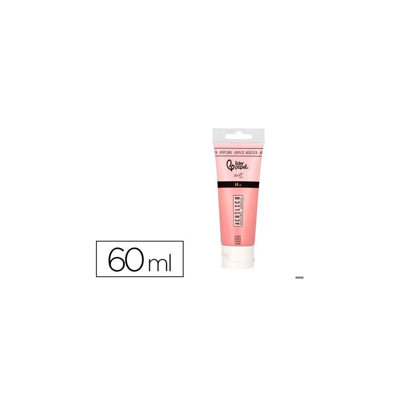 PINTURA ACRILICA LIDERPAPEL TUBO DE PLASTICO DE 60 ML COLOR SALMON