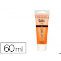 PINTURA ACRILICA LIDERPAPEL TUBO DE PLASTICO DE 60 ML COLOR NARANJA PERMANENTE