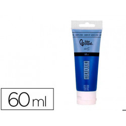 PINTURA ACRILICA LIDERPAPEL TUBO DE PLASTICO DE 60 ML COLOR AZUL CIAN