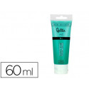 PINTURA ACRILICA LIDERPAPEL TUBO DE PLASTICO DE 60 ML COLOR VERDE TURQUESA