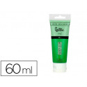 PINTURA ACRILICA LIDERPAPEL TUBO DE PLASTICO DE 60 ML COLOR VERDE PERMANENTE