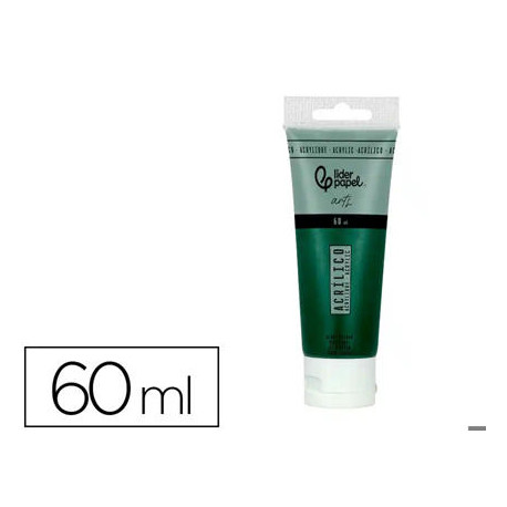 PINTURA ACRILICA LIDERPAPEL TUBO DE PLASTICO DE 60 ML COLOR VERDE OLIVA