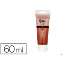 PINTURA ACRILICA LIDERPAPEL TUBO DE PLASTICO DE 60 ML COLOR MARRON