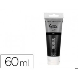 PINTURA ACRILICA LIDERPAPEL TUBO DE PLASTICO DE 60 ML COLOR NEGRO MARFIL