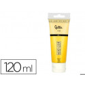 PINTURA ACRILICA LIDERPAPEL TUBO DE PLASTICO DE 120 ML COLOR AMARILLO