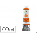 PINTURA GOUACHE/TEMPERA LIDERPAPEL TUBO DE ALUMINIO DE60 ML COLOR NARANJA PERMANENTE