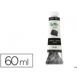 PINTURA GOUACHE/TEMPERA LIDERPAPEL TUBO DE ALUMINIO DE 60 ML COLOR NEGRO MARFIL