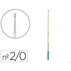 PINCEL PARA PINTURA ACRILICA Y ACUARELA LIDERPAPEL N 00 PUNTA REDONDA DE PELO SINTETICO CERTIFICADO 