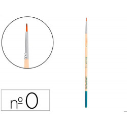 PINCEL PARA PINTURA ACRILICA Y ACUARELA LIDERPAPEL N 0 PUNTA REDONDA DE PELO SINTETICO CERTIFICADO F