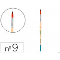 PINCEL PARA PINTURA ACRILICA Y ACUARELA LIDERPAPEL N 9 PUNTA REDONDA DE PELO SINTETICO CERTIFICADO F