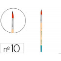 PINCEL PARA PINTURA ACRILICA Y ACUARELA LIDERPAPEL N 10 PUNTA REDONDA DE PELO SINTETICO CERTIFICADO 