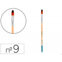 PINCEL PARA PINTURA ACRILICA Y ACUARELA LIDERPAPEL N 9 PUNTA FILBERT / LENGUA GATO DE PELO SINTETICO