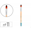 PINCEL PARA PINTURA ACRILICA Y ACUARELA LIDERPAPEL N 11 PUNTA FILBERT / LENGUA GATO DE PELO SINTETIC