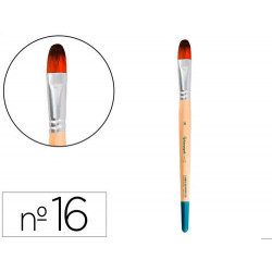 PINCEL PARA PINTURA ACRILICA Y ACUARELA LIDERPAPEL N 16 PUNTA FILBERT / LENGUA GATO DE PELO SINTETIC