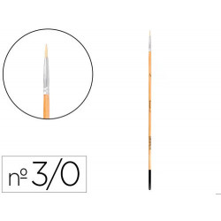 PINCEL PARA PINTURA AL OLEO Y ACRILICA LIDERPAPEL N 000 PUNTA REDONDA DE PELO DE CERDA CERTIFICADO F