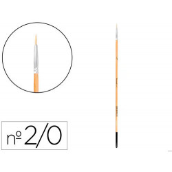 PINCEL PARA PINTURA AL OLEO Y ACRILICA LIDERPAPEL N 00 PUNTA REDONDA DE PELO DE CERDA CERTIFICADO FS