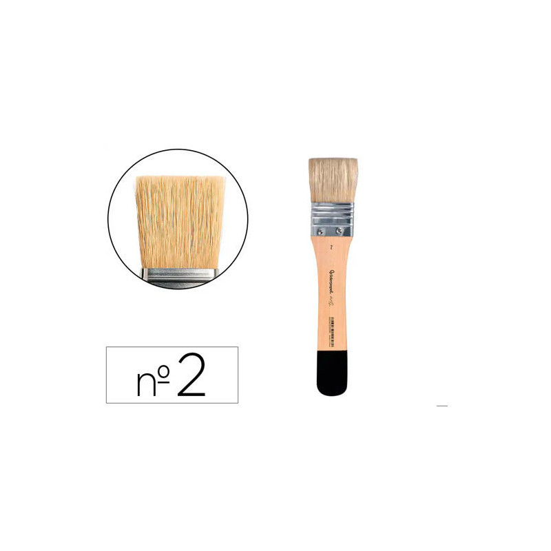 BROCHA PALETINA PLANA LIDERPAPEL ANCHO 33,5 MM DE PELO DE CERDA CERTIFICADO FSC