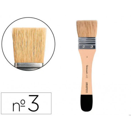 BROCHA PALETINA PLANA LIDERPAPEL ANCHO 41 MM DE PELO DE CERDA CERTIFICADO FSC