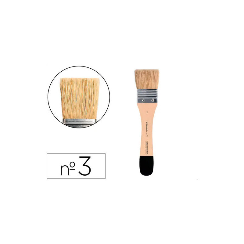 BROCHA PALETINA PLANA LIDERPAPEL ANCHO 41 MM DE PELO DE CERDA CERTIFICADO FSC