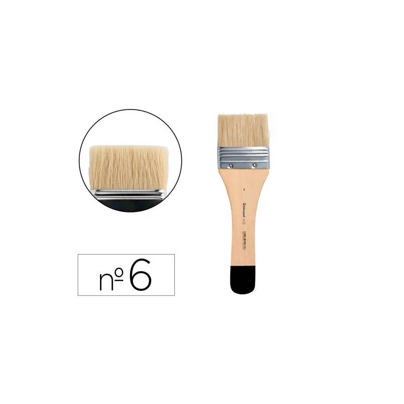 BROCHA PALETINA PLANA LIDERPAPEL ANCHO 65 MM DE PELO DE CERDA CERTIFICADO FSC