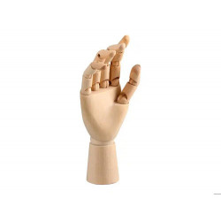 MANIQUI MANO LIDERPAPEL PARA PINTURA Y DIBUJO ARTICULADO Y FLEXIBLE DE MADERA 18 CM CERTIFICADO FSC
