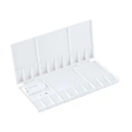 PALETA PLASTICO LIDERPAPEL PARA PINTURA PLEGABLE CON TAPA Y AGUJERO PARA EL PULGAR 20X10X1,8 CM