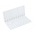 PALETA PLASTICO LIDERPAPEL PARA PINTURA PLEGABLE CON TAPA Y AGUJERO PARA EL PULGAR 20X10X1,8 CM