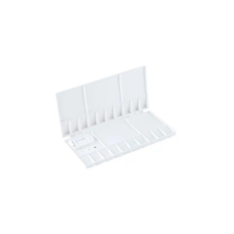 PALETA PLASTICO LIDERPAPEL PARA PINTURA PLEGABLE CON TAPA Y AGUJERO PARA EL PULGAR 20X10X1,8 CM