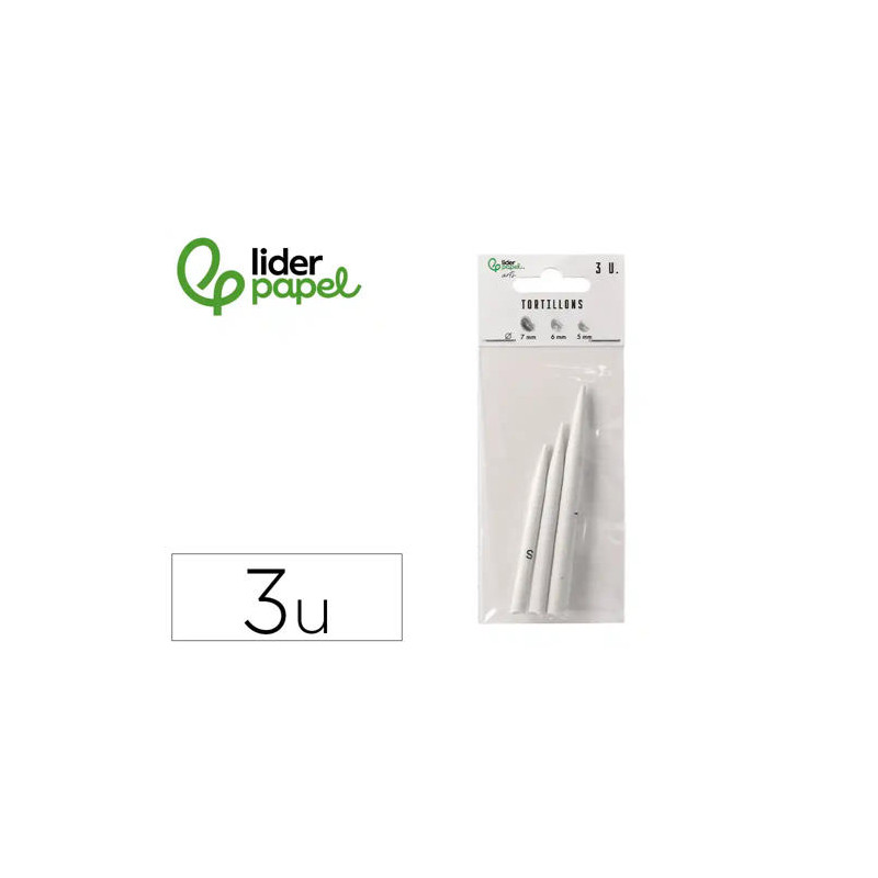 DIFUMINO LIDERPAPEL BOLSA DE 3 UNIDADES DIAMETROS SURTIDOS 70 MM / 80 MM / 90 MM