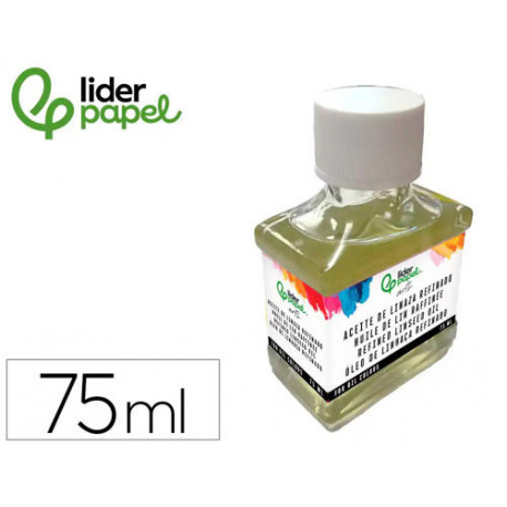 ACEITE DE LINAZA REFINADO LIDERPAPEL BOTE DE 75 ML